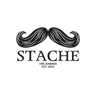Stache Barbershop logo