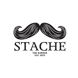 Stache Barbershop logo